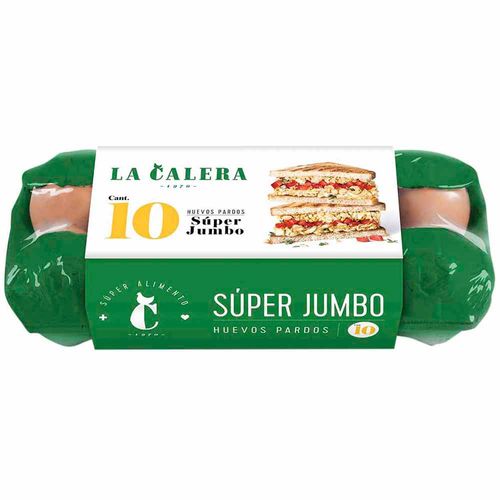 Huevos LA CALERA Súper Jumbo Paquete 10un