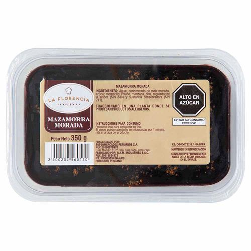 Mazamorra Morada LA FLORENCIA Bandeja 350g