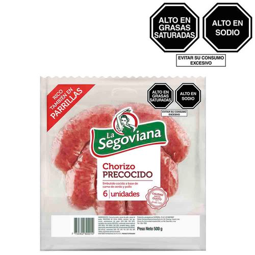 Chorizo Precocido LA SEGOVIANA Paquete 500g