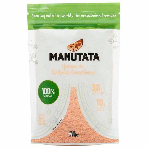 Harina de Castaña Amazónica MANUTATA Doypack 200g