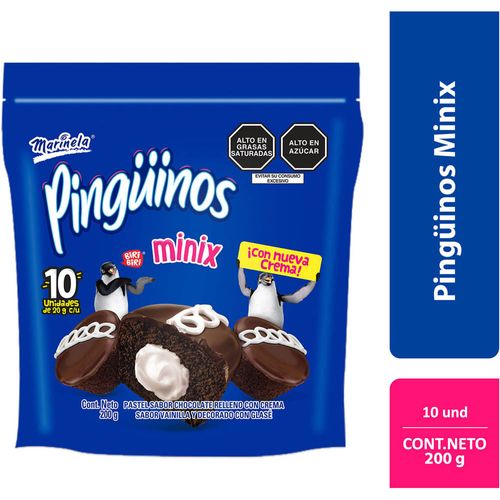 Pastelito Minix Pingüino MARINELA Doypack 200g