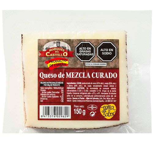 Queso de Vaca, Oveja y Cabra MARQUÉS DEL CASTILLO Paquete 150g