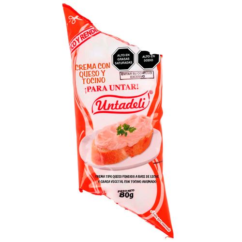 Crema con Queso y Tocino UNTADELI Sachet 80g