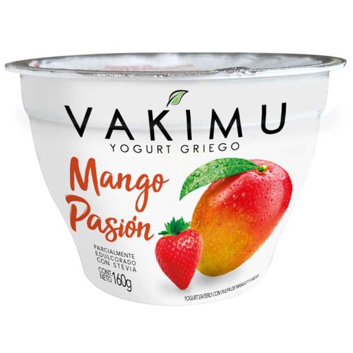 Yogurt Griego VAKIMU Sabor a Mango Pasión Pote 160g