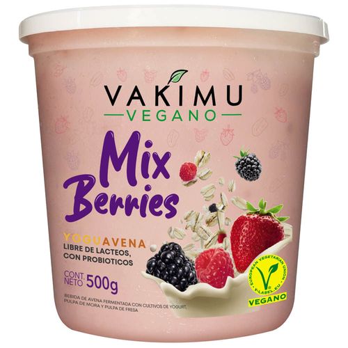 Yogurt Vegano VAKIMU Mix Berries Pote 500g