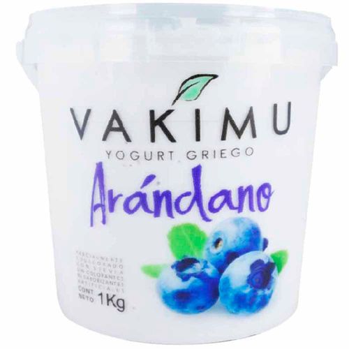 Yogurt Griego de Arándanos VAKIMU YOG Pote 1Kg