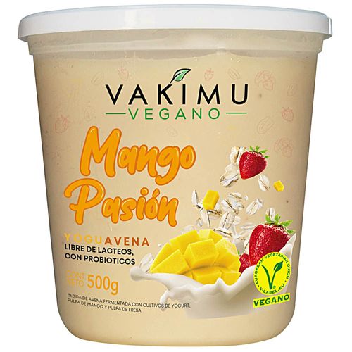Yogurt Vegano VAKIMU Mango Pasión Pote 500g