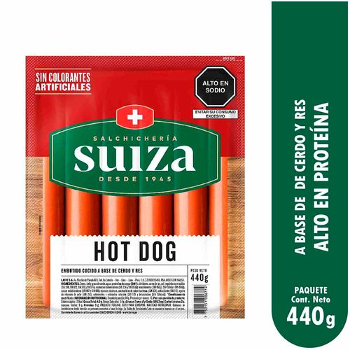 Hot Dog SUIZA Paquete 440g