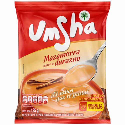 Mazamorra UMSHA de Durazno Bolsa 125g