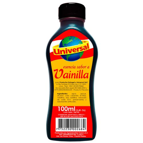 Esencia de Vainilla UNIVERSAL Frasco 100ml