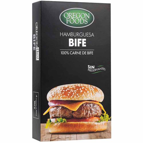 Hamburguesa OREGON FOODS Bife Caja 4un