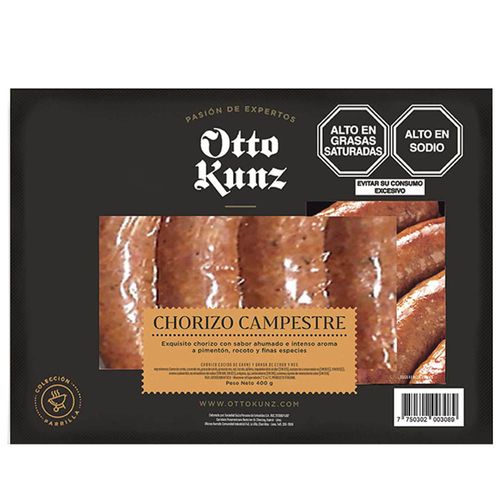 Chorizo Campestre OTTO KUNZ Paquete 400g