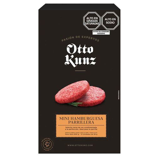 Mini Hamburguesa Parrillera OTTO KUNZ Caja 600g