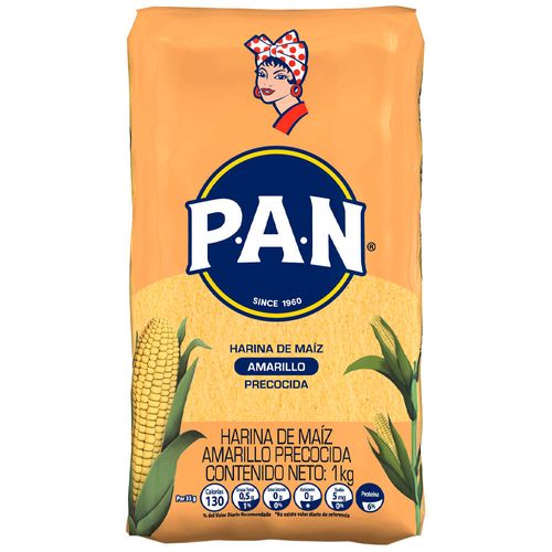 Harina de Maíz Amarillo P.A.N. Precocida Bolsa 1Kg