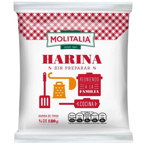 Harina sin Preparar MOLITALIA Bolsa 180g