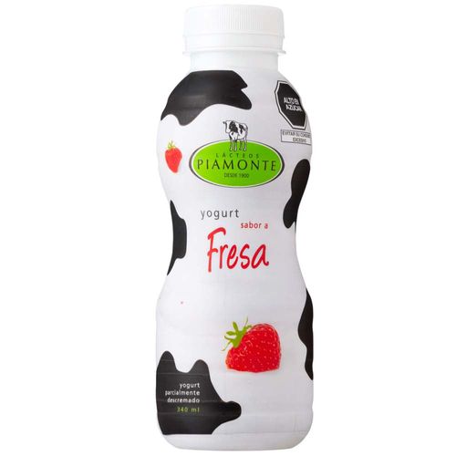 Yogurt PIAMONTE Fresa Botella 340ml