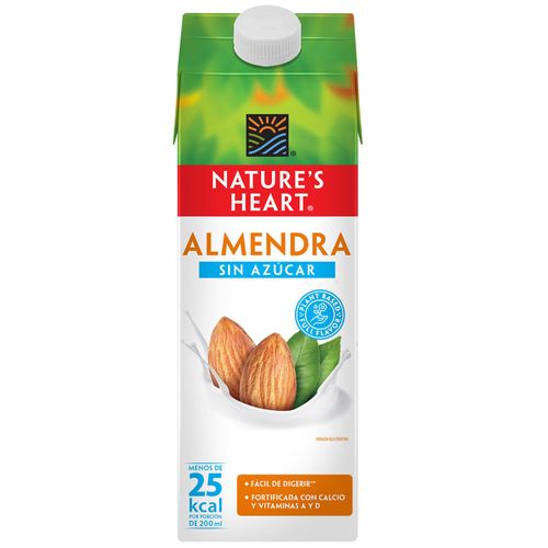 Bebida de Almendra NATURE'S HEART Sin Azúcar Caja 946ml