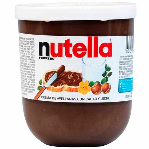 Crema de Avellanas NUTELLA Frasco 200g