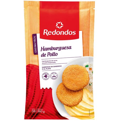 Hamburguesa REDONDOS Pollo Bolsa 360g