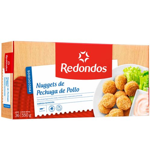 Nuggets de Pechuga de Pollo REDONDOS Caja 36un