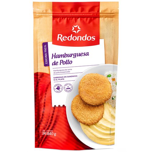 Hamburguesa de Pollo REDONDOS Bolsa 14un