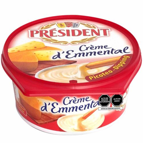 Crema de Queso Emmental PRÉSIDENT Pote 125g