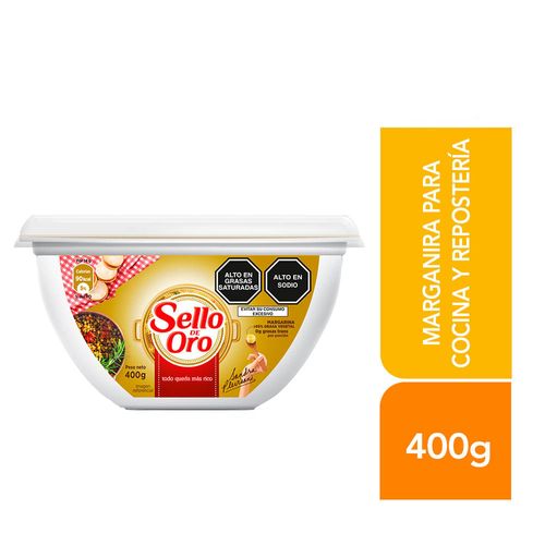 Margarina SELLO DE ORO 0% Grasas Trans Pote 400g