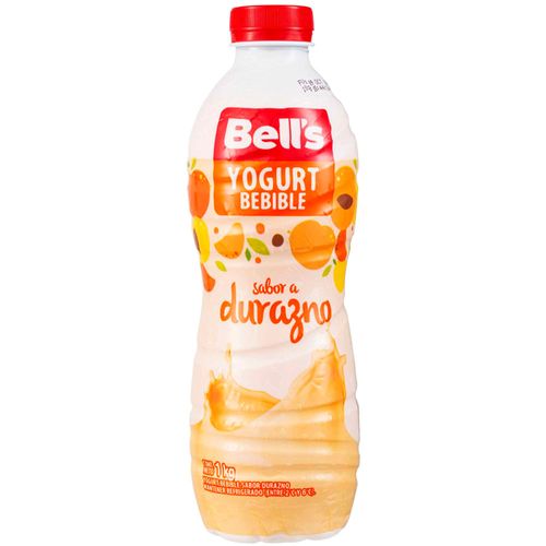 Yogurt Bebible de Durazno BELL'S Botella 1Kg