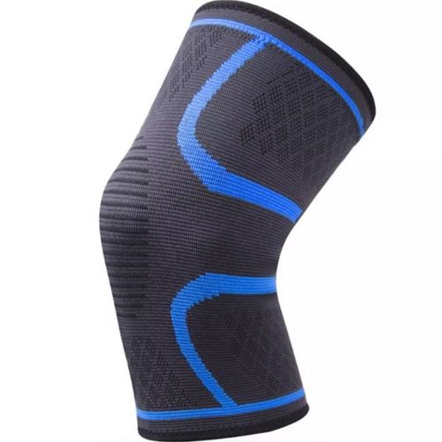 Rodillera deportiva de compresion M azul