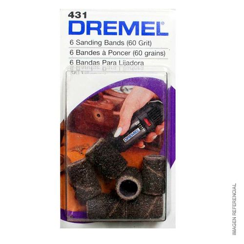 Banda De Lija Dremel 1/4" Grano 60