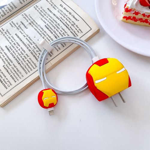 Protector de Cargador Apple 20w -Iron Man