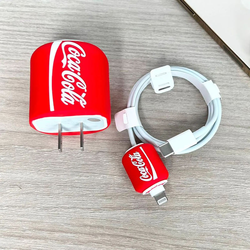 Protector de Cargador Apple 20w - Coca Cola - Shopstar