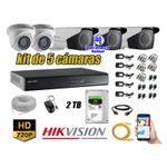 Kit-5-Camaras-de-Seguridad-Hikvision-Hd-720P-mas-Disco-2Tb-Mayor-Alcance-Varifocal-Ip66