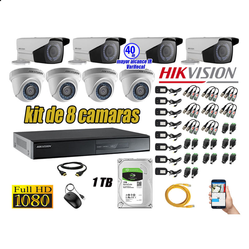 Kit-8-Camaras-de-Seguridad-Hikvision-Full-Hd-1080P-Disco-1Tb-Mayor-Alcance-Varifocal