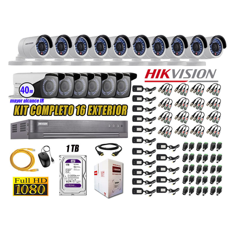 Kit-16-Camaras-de-Seguridad-Exterior-Varifocal-Hikvision-Full-Hd-1080P-mas-Disco-1Tb-Wd