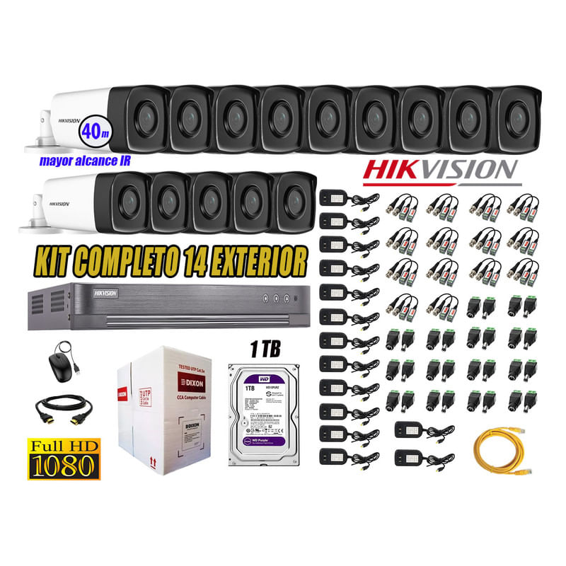 Kit-14-Camaras-de-Seguridad-Exterior-It3F-Hikvision-Full-Hd-1080P-mas-Disco-1Tb-Wd-P2p