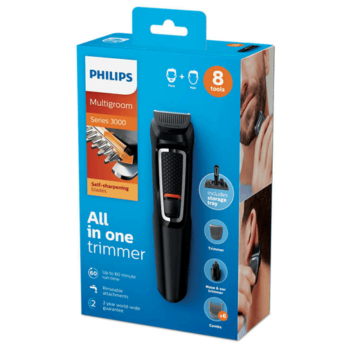 Recortador Philips Multigroom 8 en 1 para Barba y Cabello