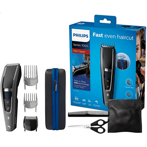 Recortador de Cabello Philips con Kit de Barbero HC7650