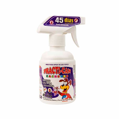 Insecticida para Perros Cachorros PRACTICAN Antipulgas 275ml