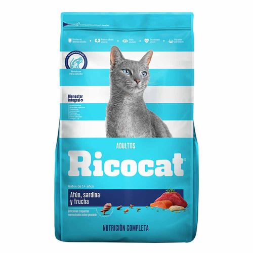 Comida para Gato RICOCAT Atún, Sardina y Trucha para Adultos 9Kg