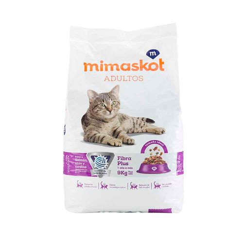 Comida para Gatos MIMASKOT Sabor Salmón, Atún y Sardina Bolsa 9Kg