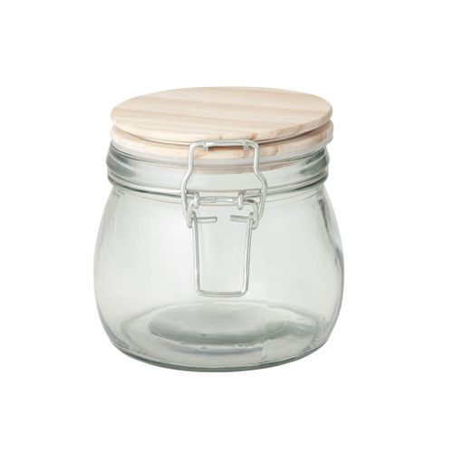 Canister Tapa Madera VIVA HOME 350ml