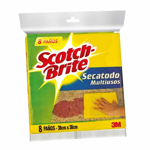 Paño SCOTCH-BRITE Secatodo Multiusos Paquete 8un