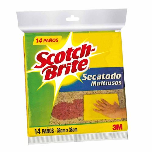 Paño SCOTCH-BRITE Secatodo Multiusos Paquete 14un