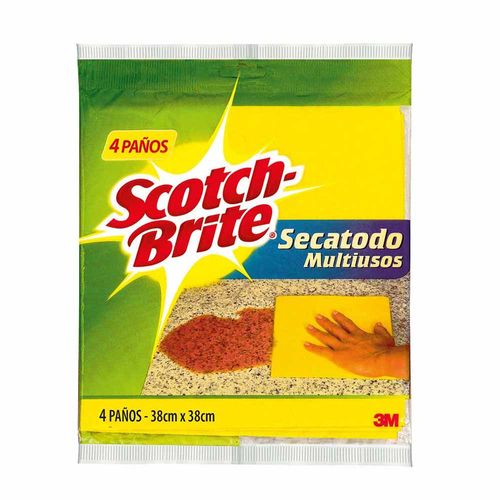 Paño SCOTCH-BRITE Secatodo Multiusos Paquete 4un