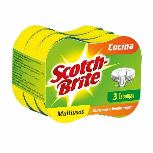 Esponja SCOTCH-BRITE Multiusos Paquete 3un