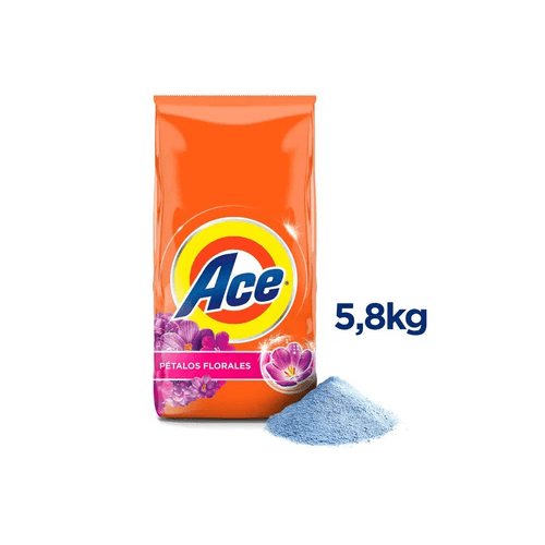 Detergente en polvo ACE Regular Bolsa 5.8Kg