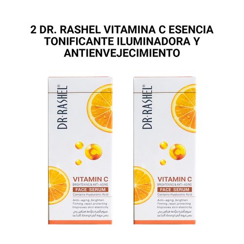 2 Dr. Rashel Vitamina C Esencia tonificante iluminadora y antienvejecimiento