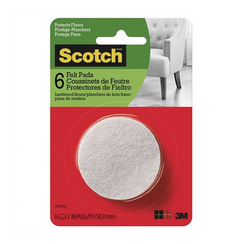 Felpas redondas Beige 2" x 6 unidades