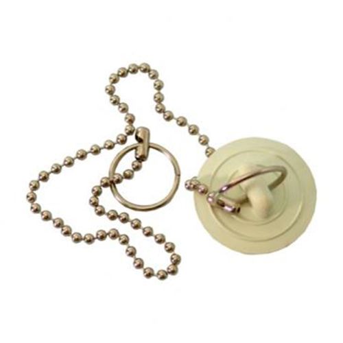 Tapón Hule para lavabo con cadena
